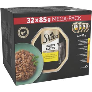 SHEBA Select Slices Cat Trays Poultry Collection in Gravy 32 x 85 g SHEBA Select Slices Cat Trays Poultry Collection in Gravy 32 x 85 g