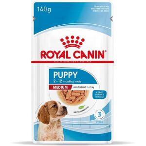 Royal Canin Medium Puppy in Gravy Wet Food (40 x 140g Pouches). Royal Canin Medium Puppy in Gravy Wet Food (40 x 140g Pouches).