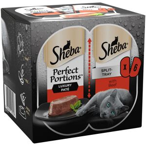 Sheba Perfect Portions Beef in Loaf - Adult Wet Cat Food Trays, Pack of 8 (8 x 6 Sheba Perfect Portions Beef in Loaf - Adult Wet Cat Food Trays, Pack of 8 (8 x 6