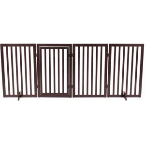 Trixie Freestanding 4-Panel Pet Gate Foldable Pet Barrier Fence Convertible Pe Trixie Freestanding 4-Panel Pet Gate Foldable Pet Barrier Fence Convertible Pe