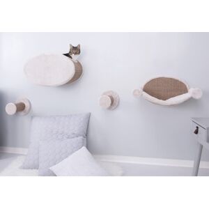 Trixie Wall Mounted Cat Lounge Set Hammock and Condo with Two Steps Cat Furnit Trixie Wall Mounted Cat Lounge Set Hammock and Condo with Two Steps Cat Furnit