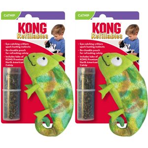 Kong Refillables Catnip Toys Assorted 2-Pack - Plush Cat Toys with Refillable C Kong Refillables Catnip Toys Assorted 2-Pack - Plush Cat Toys with Refillable C