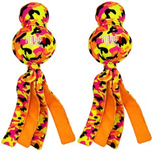 Kong Wubba Ballistic High-Viz Dog Toy - Squeaky Durable Tug & Toss Toy - Bright Kong Wubba Ballistic High-Viz Dog Toy - Squeaky Durable Tug & Toss Toy - Bright