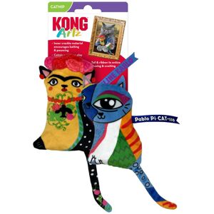 Kong Artz Cats - Crackling Cat Toys with Catnip Ribbon and Tail (Kahlo/Picasso) Kong Artz Cats - Crackling Cat Toys with Catnip Ribbon and Tail (Kahlo/Picasso)