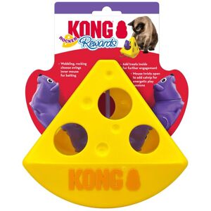 Kong Rewards Rocker - Wedge of Cheese - Interactive Puzzle Catnip/Treat Dispensi Kong Rewards Rocker - Wedge of Cheese - Interactive Puzzle Catnip/Treat Dispensi