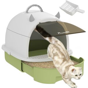 PawHut Cat Litter Box Covered Kitty Litter Box with Lid Scoop Deodorizing Bag PawHut Cat Litter Box Covered Kitty Litter Box with Lid Scoop Deodorizing Bag