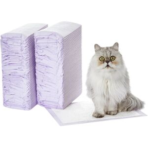 Amazon Basics Cat Pee Pads 100 Count Universal Fit for Litter Box Odor Contro Amazon Basics Cat Pee Pads 100 Count Universal Fit for Litter Box Odor Contro