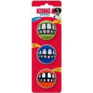 Kong Grinz by Rogz Variety Packs - Durable Bouncy Balls with Grinz Teeth (Small Kong Grinz by Rogz Variety Packs - Durable Bouncy Balls with Grinz Teeth (Small