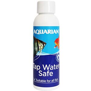 AQUARIAN TAP WATER SAFE, Aquarium Water Conditioner, 118 ml Bottle,White AQUARIAN TAP WATER SAFE, Aquarium Water Conditioner, 118 ml Bottle,White
