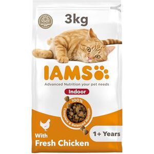 IAMS Indoor Complete Dry Cat Food for Adult and Senior Cats with Chicken 3 kg IAMS Indoor Complete Dry Cat Food for Adult and Senior Cats with Chicken 3 kg