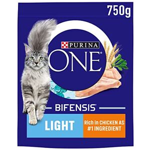 Purina ONE Light Dry Cat Food Rich in Chicken 750g, Pack of 4 Purina ONE Light Dry Cat Food Rich in Chicken 750g, Pack of 4