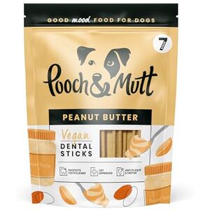 Pooch & Mutt - Training Dog Dental Sticks, Peanut Butter Flavour Dog Dental Chew Pooch & Mutt - Training Dog Dental Sticks, Peanut Butter Flavour Dog Dental Chew