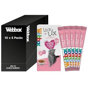 Webbox Lick-e-Lix Cat Treats, Salmon - Kitten Friendly, Grain and Gluten Free, N Webbox Lick-e-Lix Cat Treats, Salmon - Kitten Friendly, Grain and Gluten Free, N