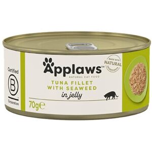 Applaws 100% Natural Wet Cat Food, Tuna Fillet with Seaweed in Tasty Jelly 70 g Applaws 100% Natural Wet Cat Food, Tuna Fillet with Seaweed in Tasty Jelly 70 g