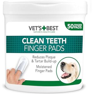 Vet's Best Dental Care Finger Wipes Reduces Plaque & Freshens Breath Teeth C Vet's Best Dental Care Finger Wipes Reduces Plaque & Freshens Breath Teeth C