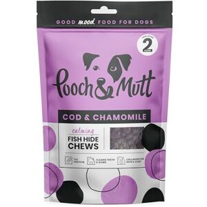 Pooch & Mutt - Calming Chew Treat, Long Lasting Fish Hide Chews for Calming, 90g Pooch & Mutt - Calming Chew Treat, Long Lasting Fish Hide Chews for Calming, 90g