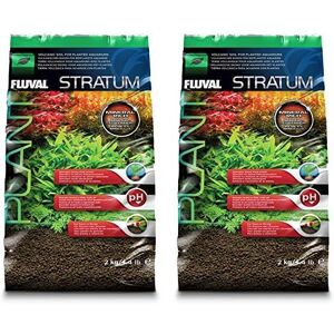 Fluval Plant and Shrimp Stratum Aquarium Planting Substrate, Dark Brown, 2 kg (P Fluval Plant and Shrimp Stratum Aquarium Planting Substrate, Dark Brown, 2 kg (P