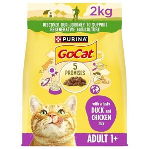 Go-Cat Adult Chicken & Duck Dry Cat Food 2kg, Pack of 4 Go-Cat Adult Chicken & Duck Dry Cat Food 2kg, Pack of 4