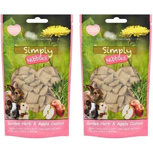 Rosewood Simply Nibbles Garden Herbs & Apple Cushions – Vitamin-Enriched Crunchy Treats w Rosewood Simply Nibbles Garden Herbs & Apple Cushions – Vitamin-Enriched Crunchy Treats w