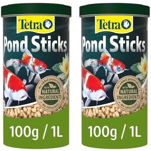 Tetra Pond Sticks, Complete Fish Food for All Pond Fish, 1 Litre (Pack of 2) Tetra Pond Sticks, Complete Fish Food for All Pond Fish, 1 Litre (Pack of 2)