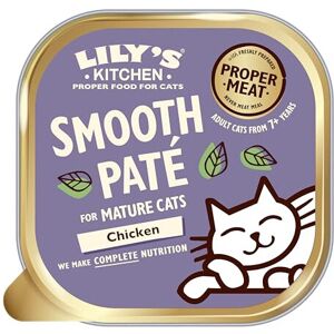 Lily's Kitchen Mature Wet Cat Food Tray Chicken Paté Grain-free Recipe 19 x 85g Lily's Kitchen Mature Wet Cat Food Tray Chicken Paté Grain-free Recipe 19 x 85g