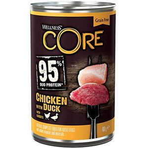 Wellness CORE 95% Chicken & Duck Wet Dog Food - 6 x 400g - Grain-Free Wellness CORE 95% Chicken & Duck Wet Dog Food - 6 x 400g - Grain-Free