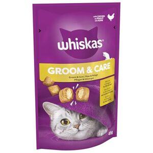 Whiskas Groom and Care - Cat Treats - Small Bite Size Snacks with Chicken Fillin Whiskas Groom and Care - Cat Treats - Small Bite Size Snacks with Chicken Fillin