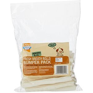 Good Boy - Fresh Breath Rolls - Dog Chews - Made From 100 Percent Natural Rawhid Good Boy - Fresh Breath Rolls - Dog Chews - Made From 100 Percent Natural Rawhid