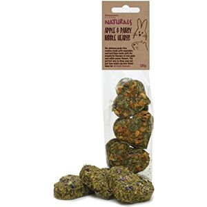 Rosewood Naturals Apple & Pansy Nibble Hearts - Small Animal Treats, 120g Rosewood Naturals Apple & Pansy Nibble Hearts - Small Animal Treats, 120g