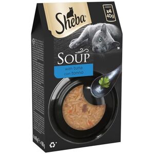 Sheba Classics Cat Food Wet - SOUP Cat Pouches with Tuna Fillets, 10 x 4 x 40g Sheba Classics Cat Food Wet - SOUP Cat Pouches with Tuna Fillets, 10 x 4 x 40g