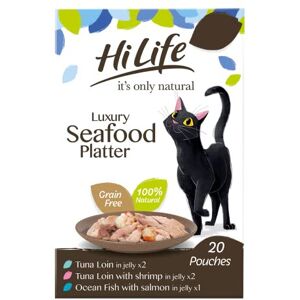 HILIFE it's only natural - Wet Cat Food - Luxury Seafood Platter in Jelly Tuna L HILIFE it's only natural - Wet Cat Food - Luxury Seafood Platter in Jelly Tuna L