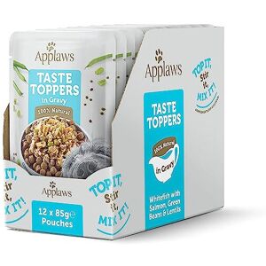 Applaws Natural Wet Dog Food Pouch, Grain Free Whitefish with Salmon in Gravy 12 Applaws Natural Wet Dog Food Pouch, Grain Free Whitefish with Salmon in Gravy 12