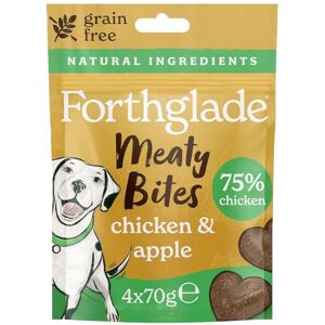 Forthglade Meaty Bites - 4 x 70g, Chicken & Apple, Grain Free Forthglade Meaty Bites - 4 x 70g, Chicken & Apple, Grain Free