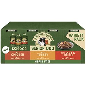 James Wellbeloved Senior Grain Free in Loaf 12 Cans, Hypoallergenic Wet Dog Food James Wellbeloved Senior Grain Free in Loaf 12 Cans, Hypoallergenic Wet Dog Food