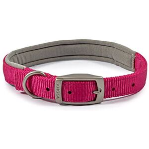 Ancol Heritage Padded Nylon Collar, 55 cm, Raspberry, transparent Ancol Heritage Padded Nylon Collar, 55 cm, Raspberry, transparent