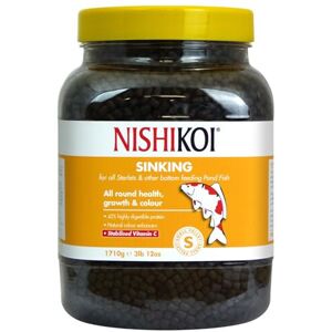 Nishikoi Sinking Food for Bottom Feeding Pond Fish - Small Pellets - 1710g Nishikoi Sinking Food for Bottom Feeding Pond Fish - Small Pellets - 1710g