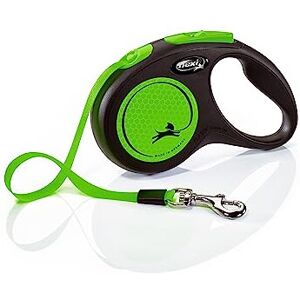 Flexi New Neon Tape Green Small 5m Retractable Dog Leash/Lead for dogs up to 15k Flexi New Neon Tape Green Small 5m Retractable Dog Leash/Lead for dogs up to 15k
