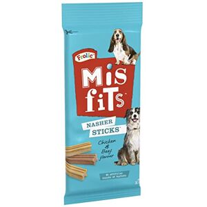 Frolic Misfits Nasher Sticks - Dog Treats for Medium Dogs - with Chicken and Bee Frolic Misfits Nasher Sticks - Dog Treats for Medium Dogs - with Chicken and Bee