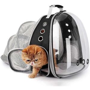Kikidex (As show, One size) Expandable Cat Carrier Backpack Large Transparent Pet Travel Kikidex (As show, One size) Expandable Cat Carrier Backpack Large Transparent Pet Travel
