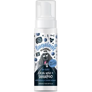 Bugalugs Dog Face Wash Dry Shampoo for Dogs, Blueberry Spa Facial no rinse shamp Bugalugs Dog Face Wash Dry Shampoo for Dogs, Blueberry Spa Facial no rinse shamp