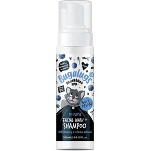 Bugalugs Cat Face Wash Dry Shampoo for Cats, Blueberry Spa Facial no rinse shamp Bugalugs Cat Face Wash Dry Shampoo for Cats, Blueberry Spa Facial no rinse shamp