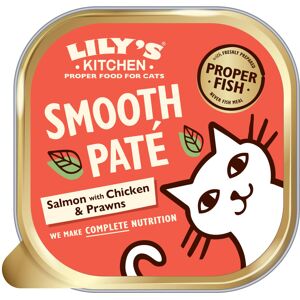 Lily's Kitchen Natural Adult Wet Cat Food Trays - Catch of the Day Salmon & Chic Lily's Kitchen Natural Adult Wet Cat Food Trays - Catch of the Day Salmon & Chic