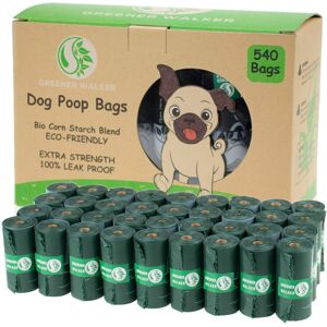GREENER WALKER Poo Bags for Dog Waste, 540 Poop Bags,Extra Thick Strong 100% Lea GREENER WALKER Poo Bags for Dog Waste, 540 Poop Bags,Extra Thick Strong 100% Lea