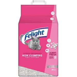 Felight Non-Clumping Cat Litter (20L Bag) - Antibacterial Silverfresh Technology Felight Non-Clumping Cat Litter (20L Bag) - Antibacterial Silverfresh Technology