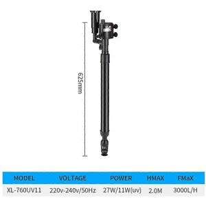 Unbranded (XL-460 UV5, One size) Ultra-Quiet Submersible Water Fountain Pump Filter Fish P Unbranded (XL-460 UV5, One size) Ultra-Quiet Submersible Water Fountain Pump Filter Fish P