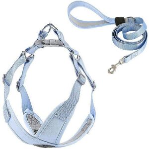Unbranded (M 43-56cm Chest, Blue) No Choke Dog Harness And Leash Set Heavy Duty Breathable Unbranded (M 43-56cm Chest, Blue) No Choke Dog Harness And Leash Set Heavy Duty Breathable