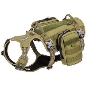 Unbranded (L 69-81cm, ArmyGreen) Dog Harness Backpack Bag Saddle Heavy Duty Waterproof Har Unbranded (L 69-81cm, ArmyGreen) Dog Harness Backpack Bag Saddle Heavy Duty Waterproof Har