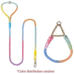 Unbranded (M 38-46cm Neck, Yellow) Anti-Pull Dog Collar And Leash Set Heavy Duty Pet Chain Unbranded (M 38-46cm Neck, Yellow) Anti-Pull Dog Collar And Leash Set Heavy Duty Pet Chain