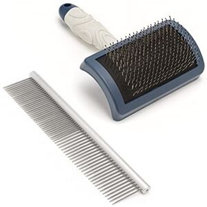 Mikki Dog Puppy Stainless Steel Comb and Hard Pin Slicker Brush, for Cockapoos, Mikki Dog Puppy Stainless Steel Comb and Hard Pin Slicker Brush, for Cockapoos,