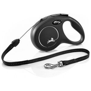Flexi New Classic Cord Black Retractable Dog Lead Small 12kg - 8m (26ft) Flexi New Classic Cord Black Retractable Dog Lead Small 12kg - 8m (26ft)